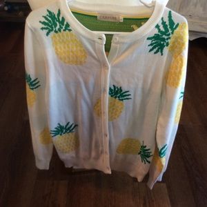 Campure large long sleeve pineapple sweater